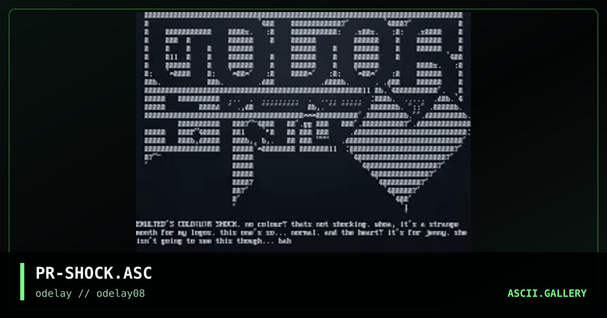 PR-SHOCK.ASC, by the prodigy, 1997