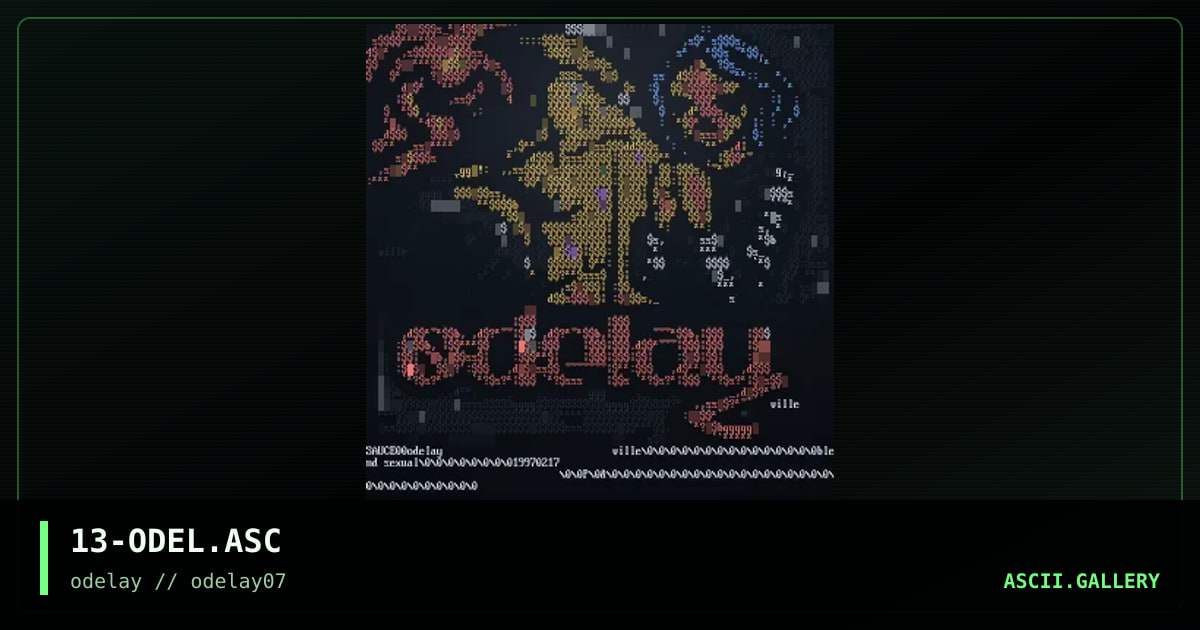 13-ODEL.ASC, by ville, 1997