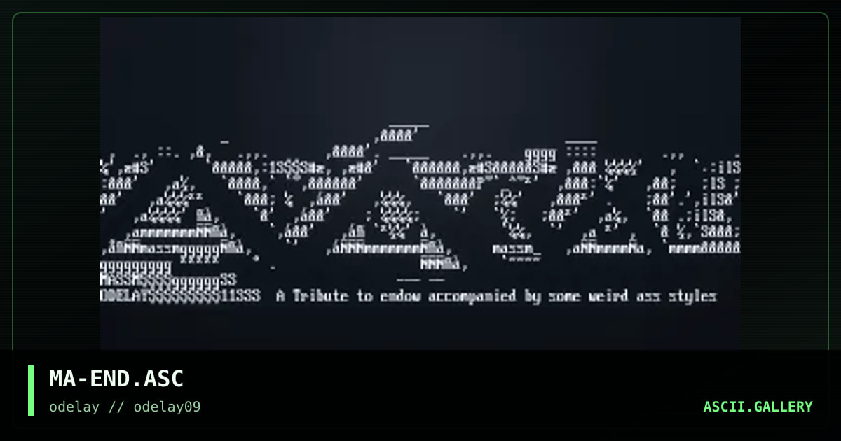 MA-END.ASC, by mass murderer, 1997