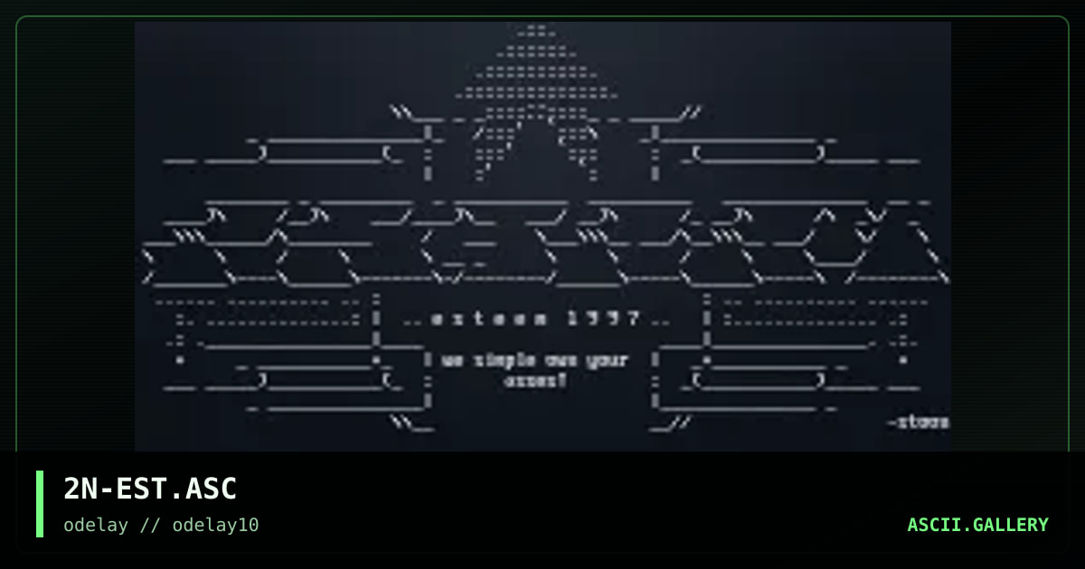 2N-EST.ASC, by serial toon, 1997
