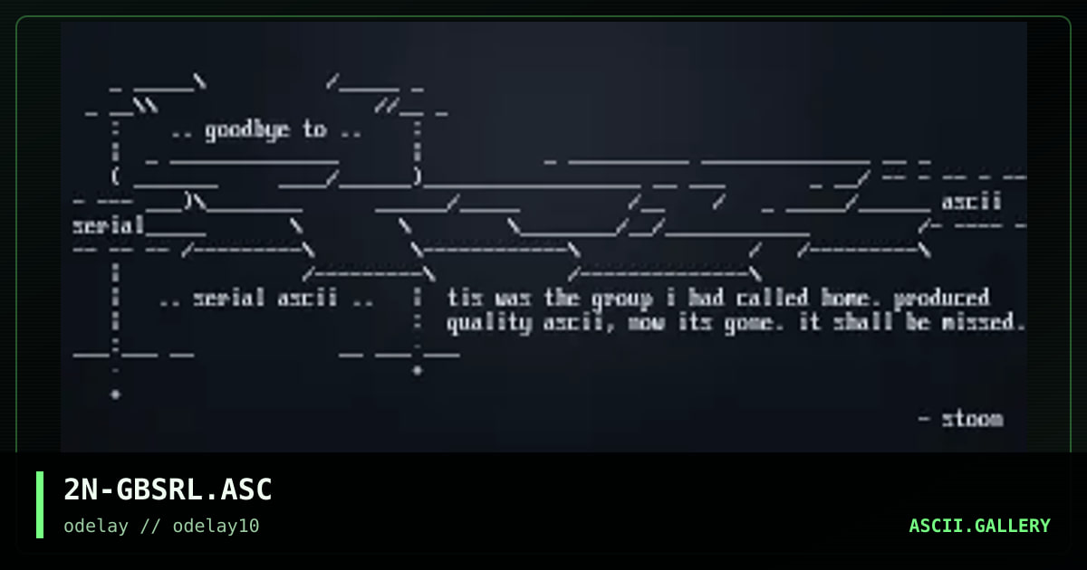 2N-GBSRL.ASC, by serial toon, 1997