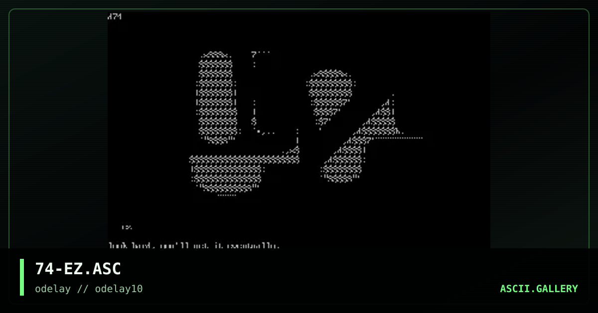 74-EZ.ASC, by discofunk 1974, 1997