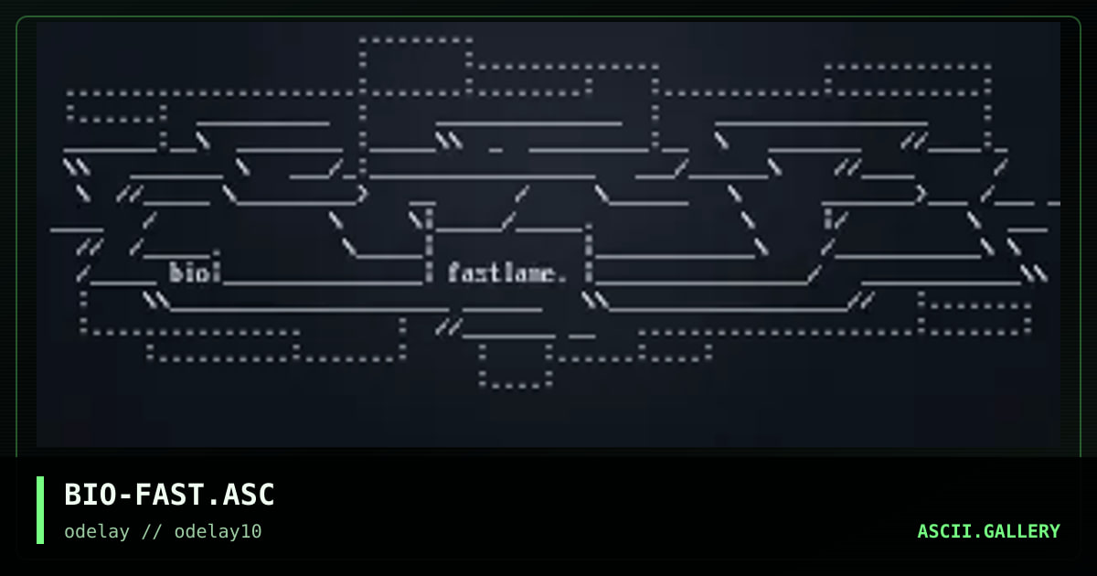 BIO-FAST.ASC, by biogenesis, 1997