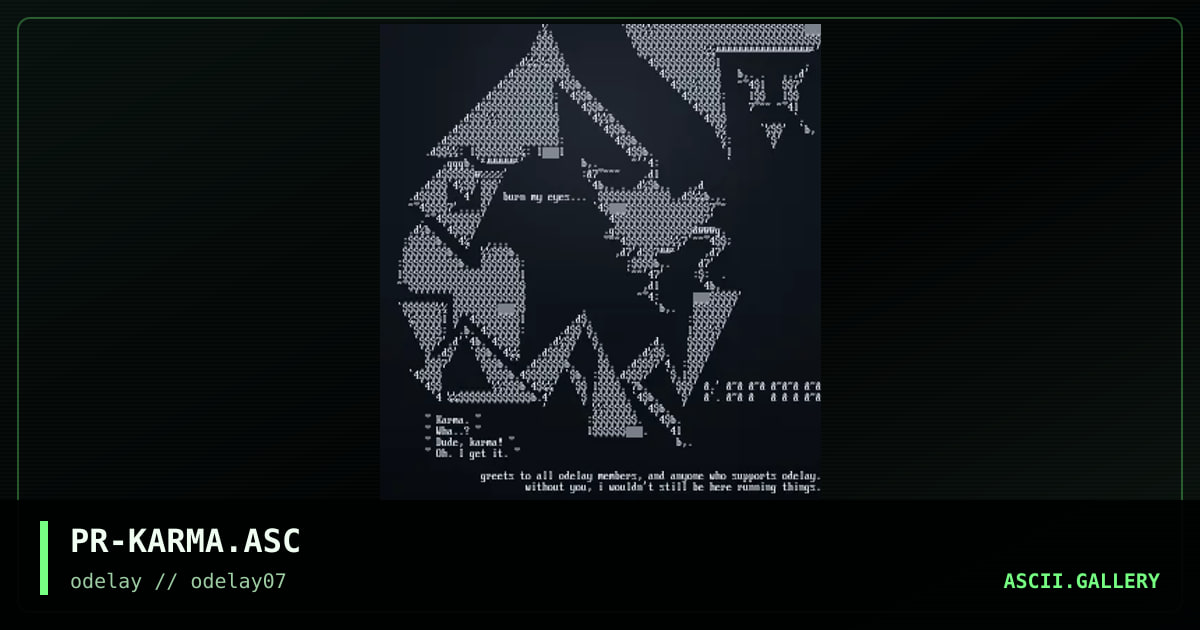 PR-KARMA.ASC, by the prodigy, 1997