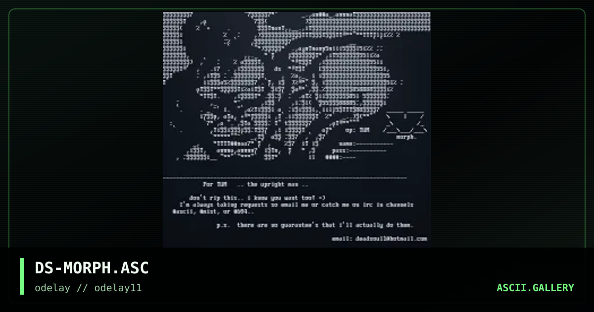 DS-MORPH.ASC, by dead soul, 1997