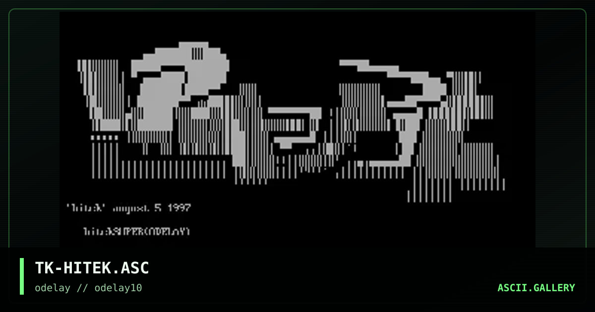 TK-HITEK.ASC, by tek, 1997