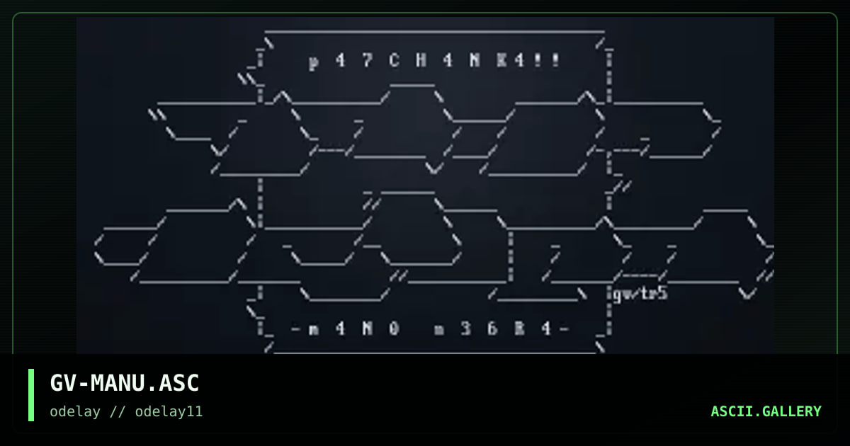 GV-MANU.ASC, by groove ambush, 1997