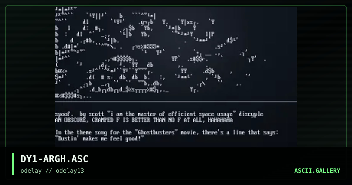 DY1-ARGH.ASC, by discyple, 1997