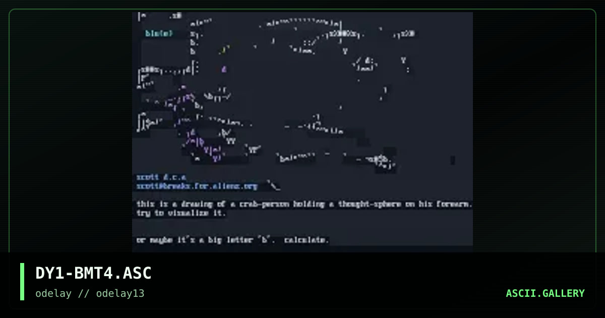 DY1-BMT4.ASC, by discyple, 1997