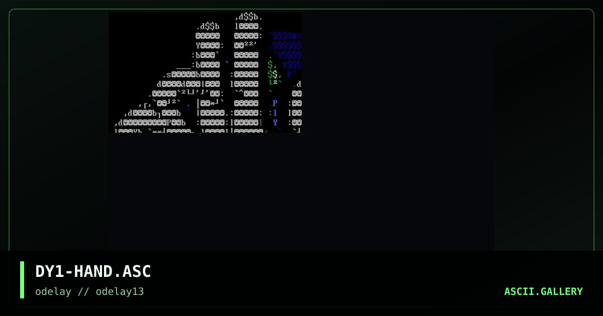DY1-HAND.ASC, by discyple, 1997