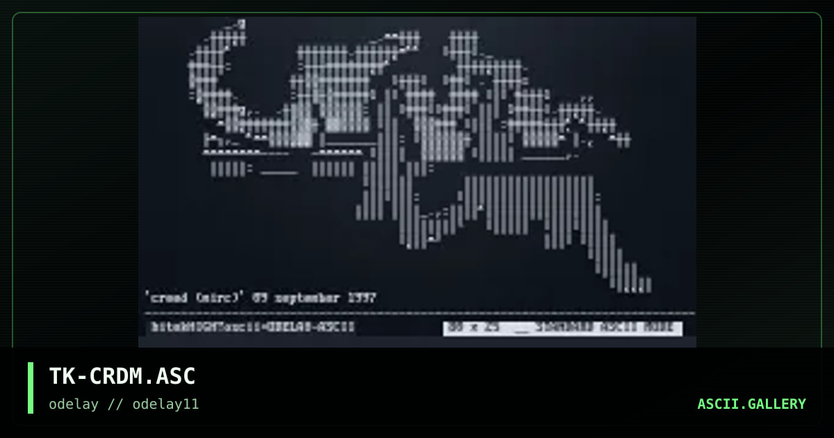 TK-CRDM.ASC, by tek, 1997