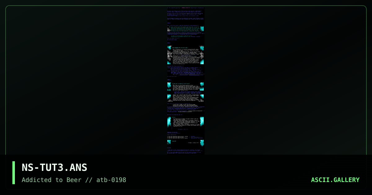 tutorial 3, by nightstalker, 1998
