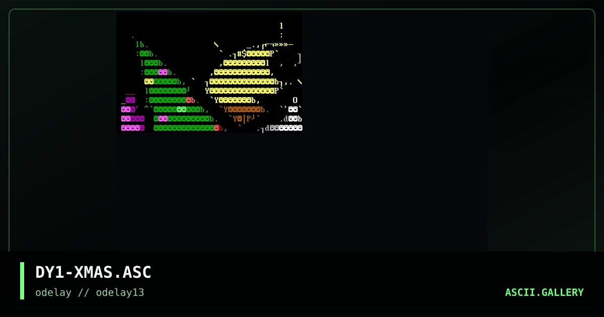 DY1-XMAS.ASC, by discyple, 1997