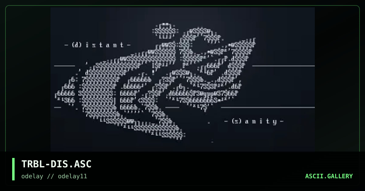 TRBL-DIS.ASC, by treble, 1997