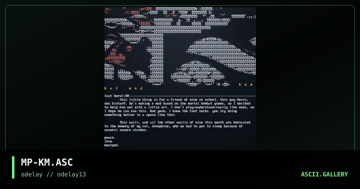 MP-KM.ASC, by meatpod, 1997