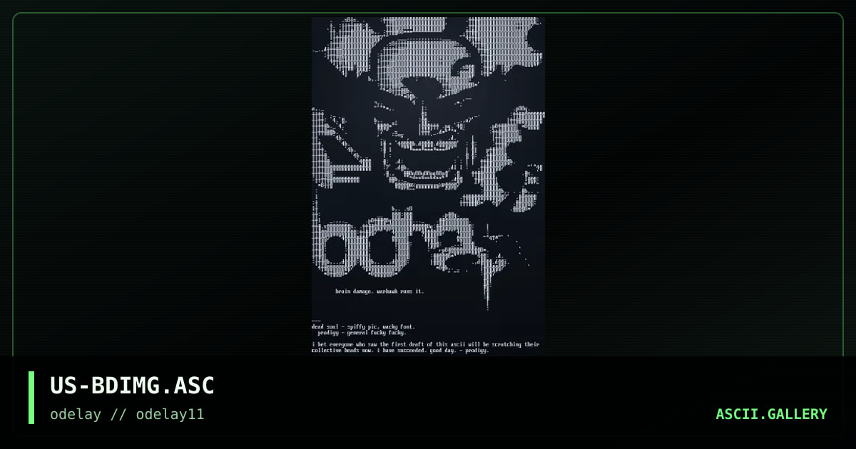US-BDIMG.ASC, by the prodigy, dead soul, 1997