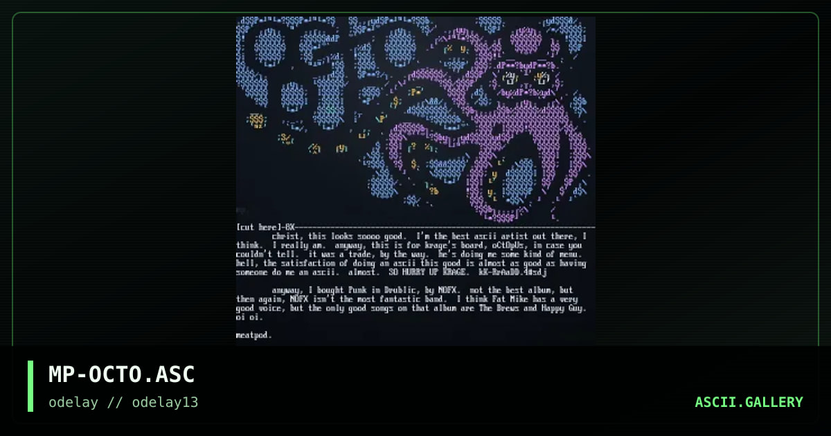 MP-OCTO.ASC, by meatpod, 1997