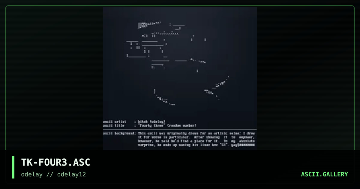 TK-FOUR3.ASC, by tek, 1997
