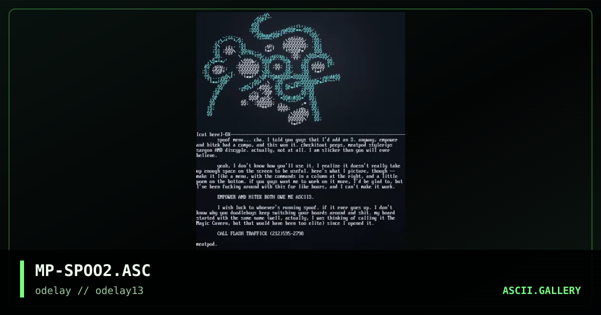 MP-SPOO2.ASC, by meatpod, 1997