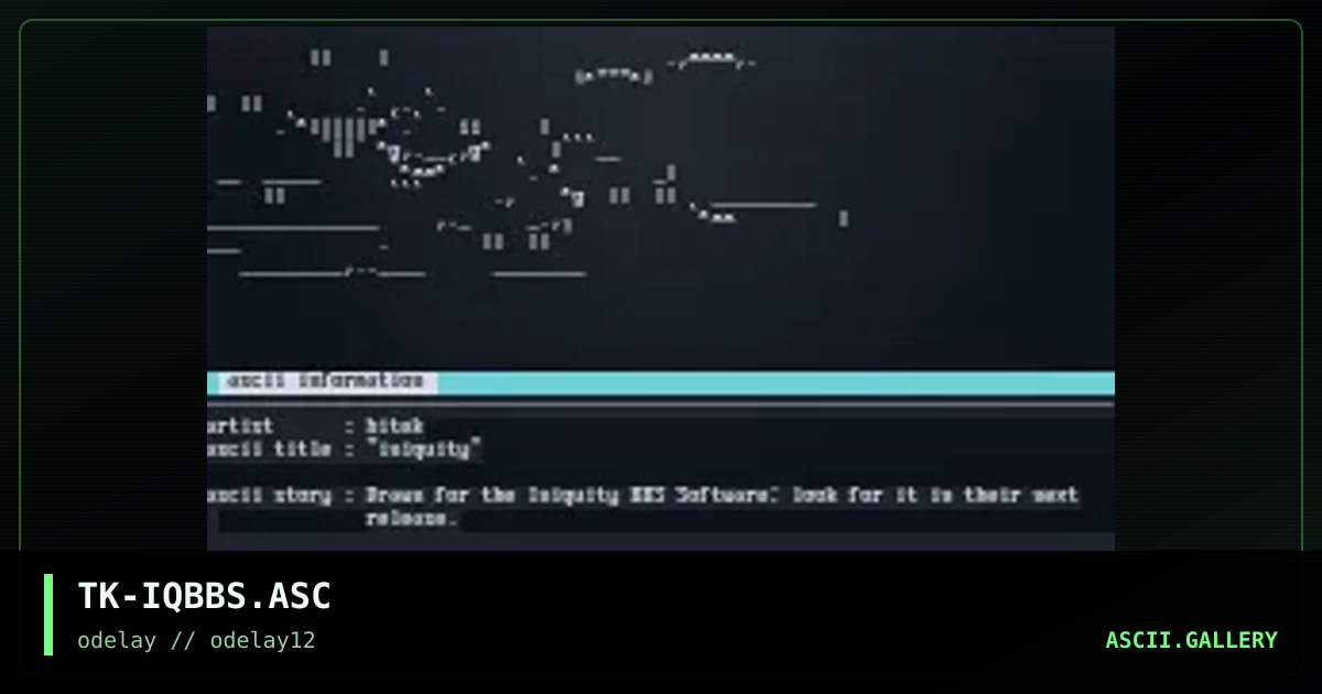 TK-IQBBS.ASC, by tek, 1997