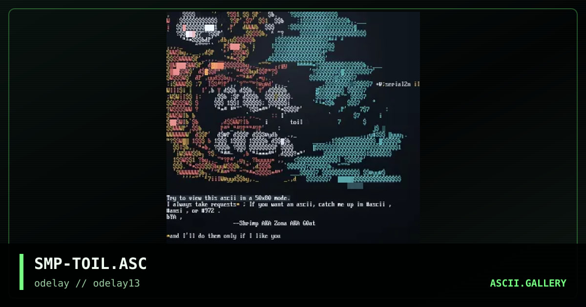 SMP-TOIL.ASC, by shrimp, 1997