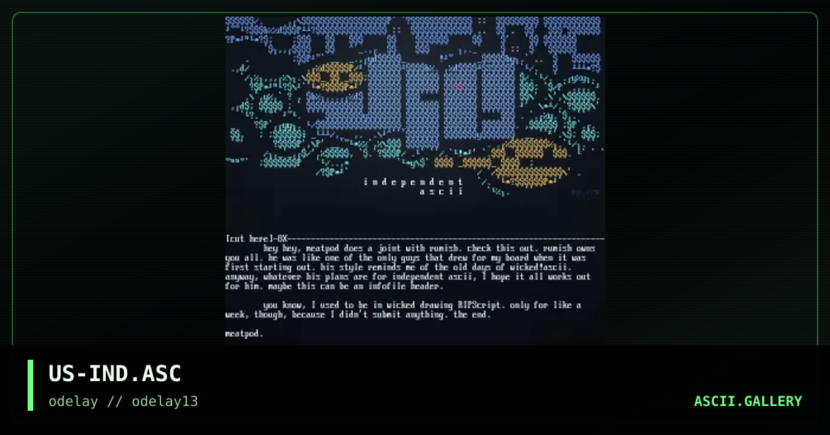 US-IND.ASC, by rumish, meatpod, 1997