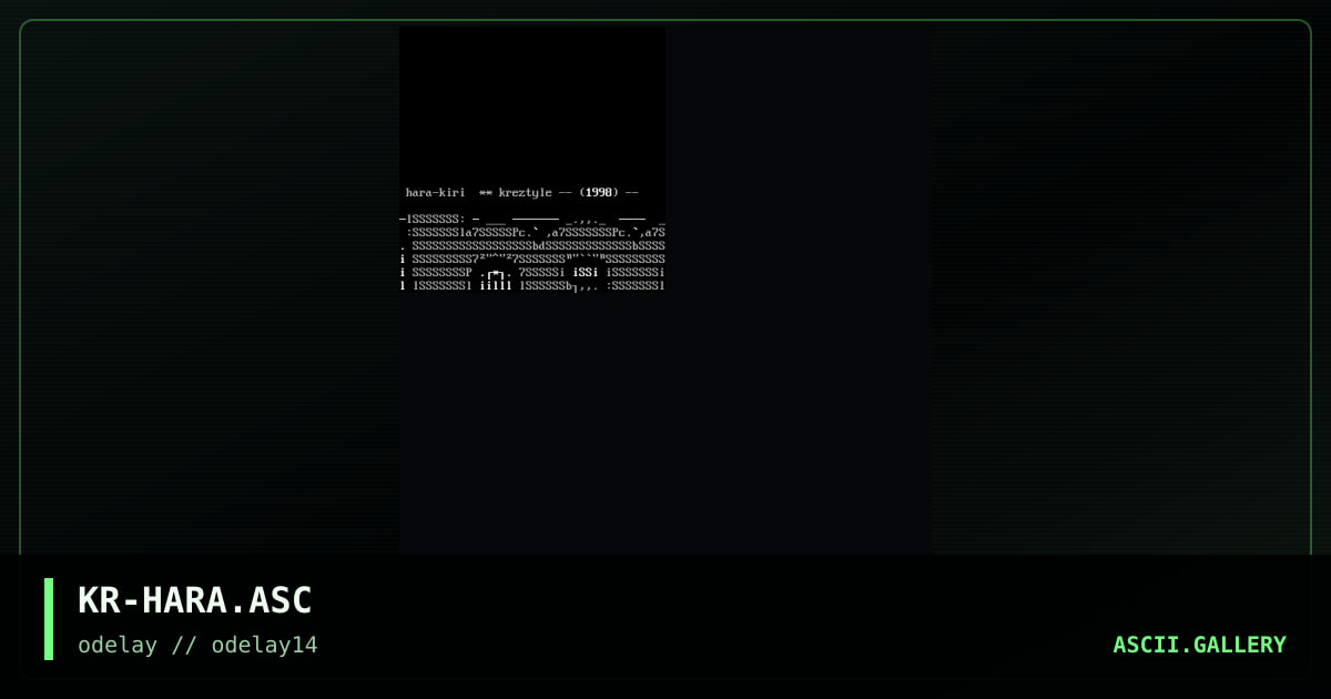 KR-HARA.ASC, by kresile, 1998