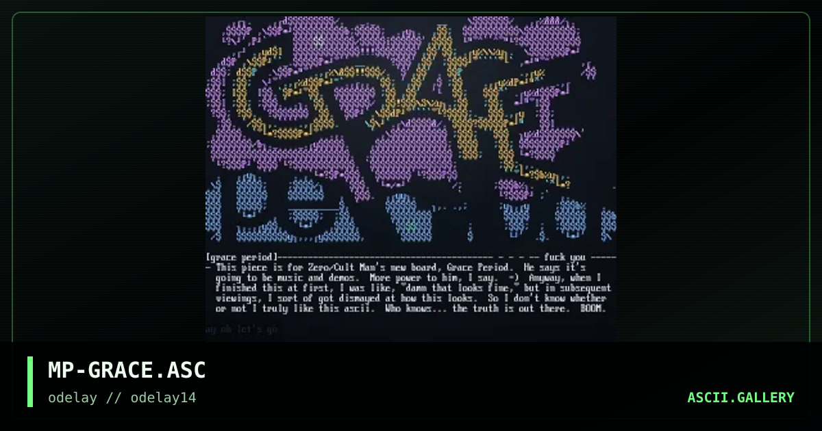 MP-GRACE.ASC, by meatpod, 1998