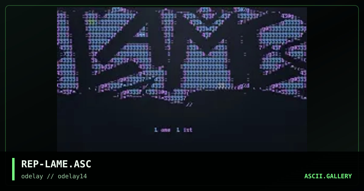 REP-LAME.ASC, by reptical, 1998