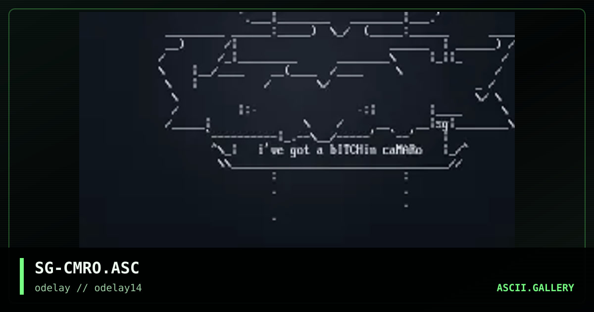 SG-CMRO.ASC, by sagramore, 1998