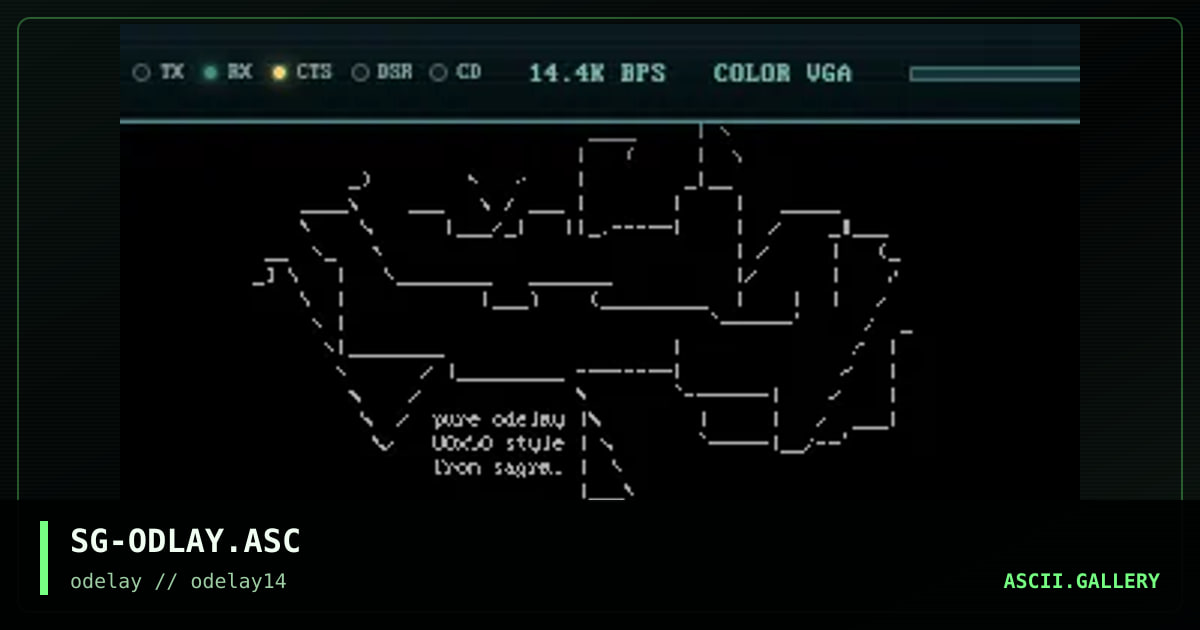 SG-ODLAY.ASC, by sagramore, 1998