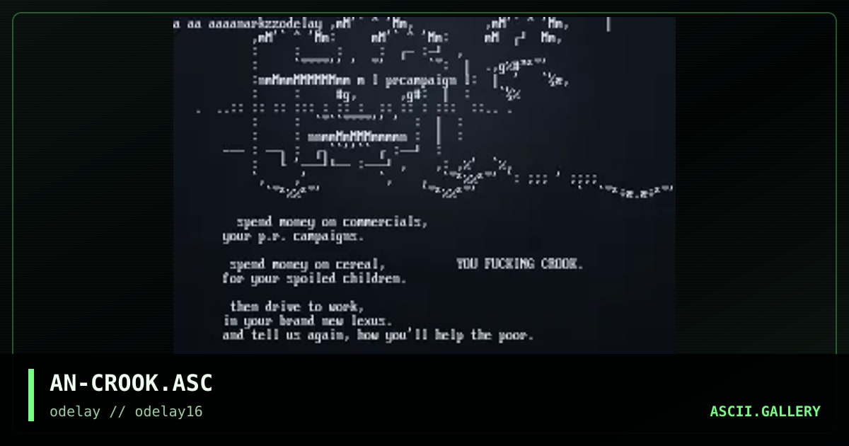 AN-CROOK.ASC, by anarchist, 1998