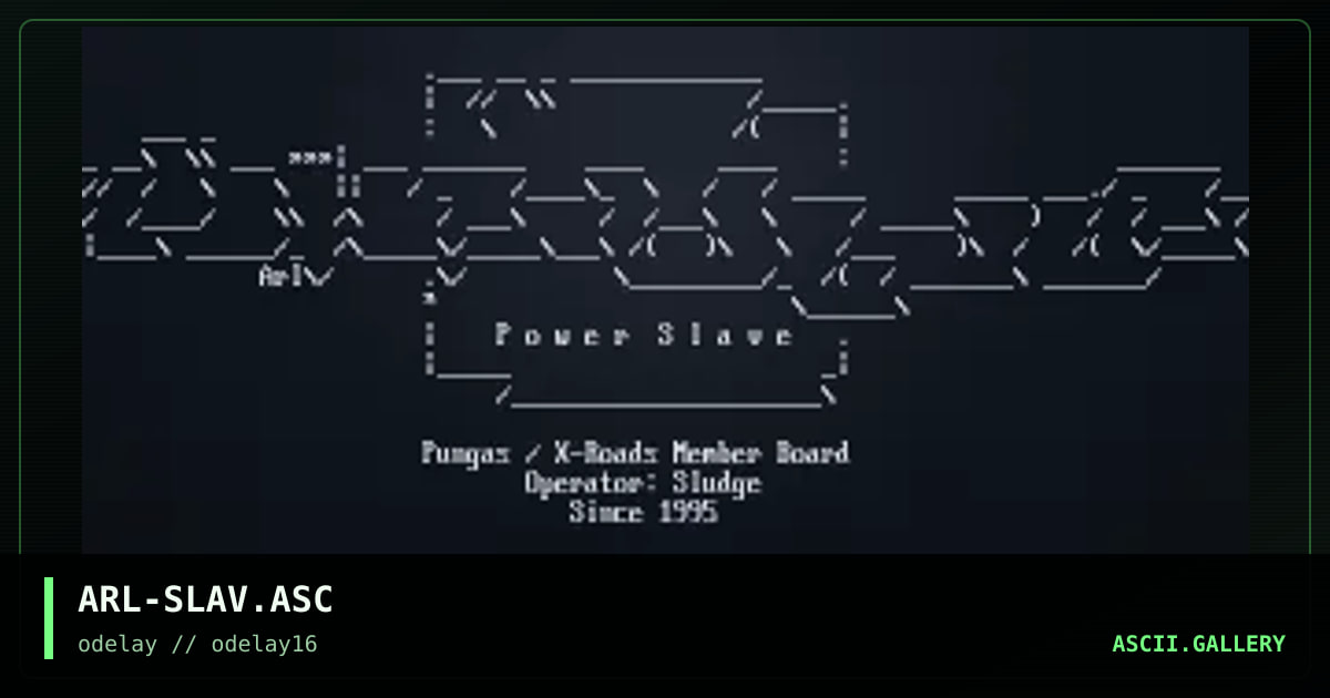 ARL-SLAV.ASC, by arlequin, 1998