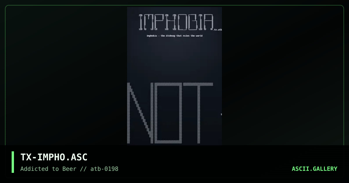 imphobia, by thorax, 1998