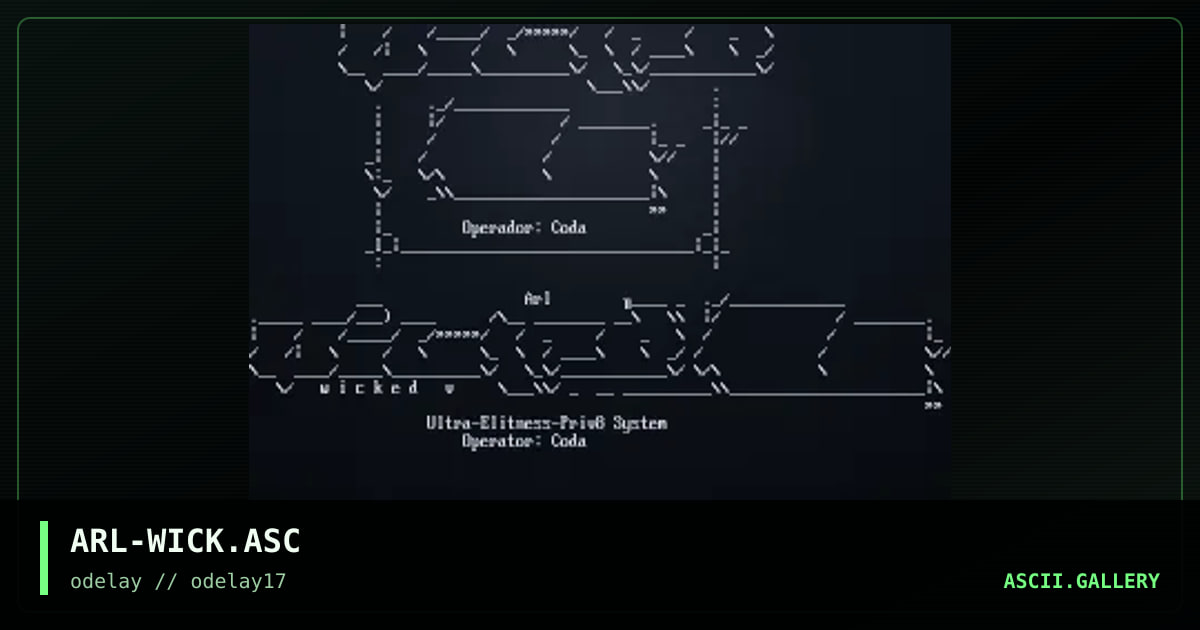 ARL-WICK.ASC, by arlequin, 1998