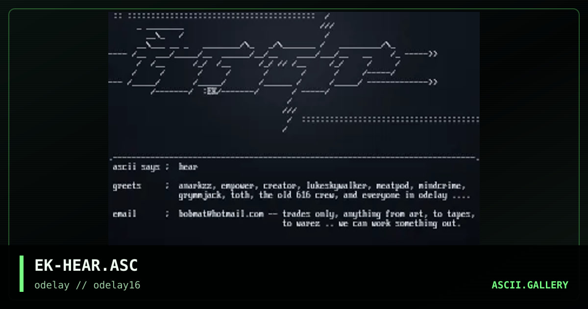 EK-HEAR.ASC, by exar kun, 1998