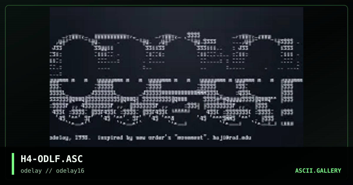 H4-ODLF.ASC, by haji, 1998