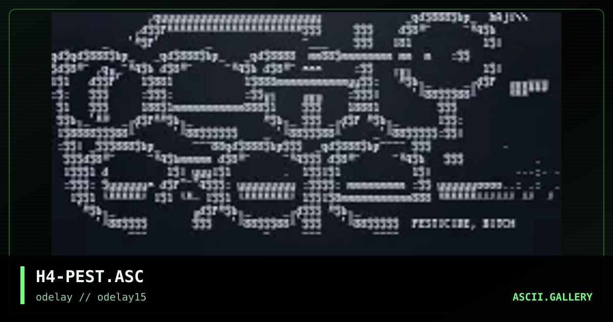 H4-PEST.ASC, by haji, 1998