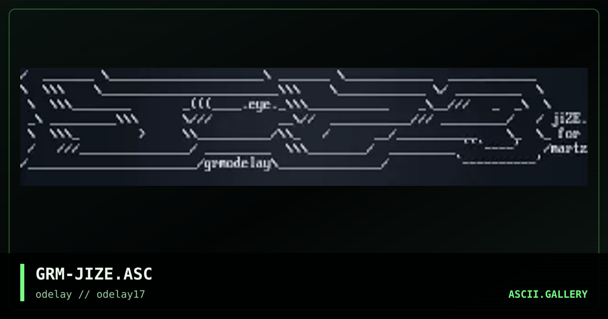 GRM-JIZE.ASC, by grandmaster mojo, 1998