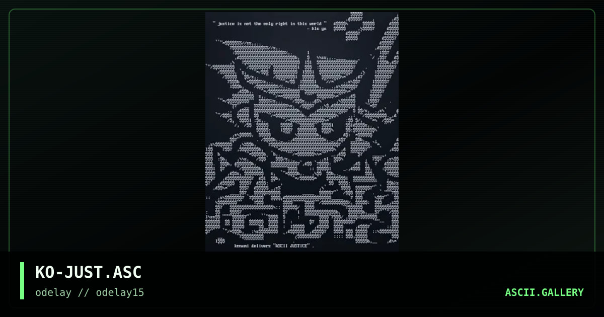 KO-JUST.ASC, by konami, 1998