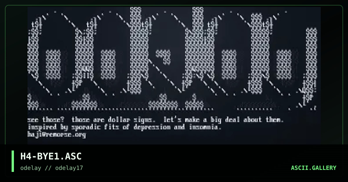 H4-BYE1.ASC, by haji, 1998