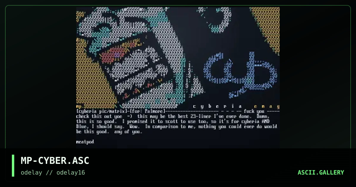 MP-CYBER.ASC, by meatpod, 1998