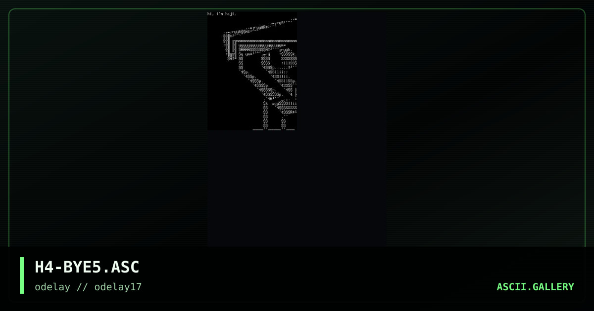H4-BYE5.ASC, by haji, 1998