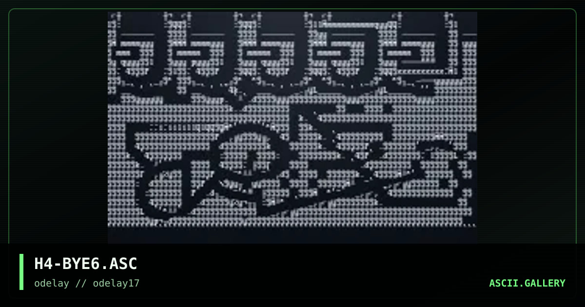 H4-BYE6.ASC, by haji, 1998