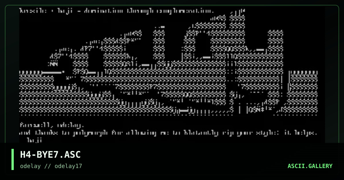 H4-BYE7.ASC, by haji, 1998