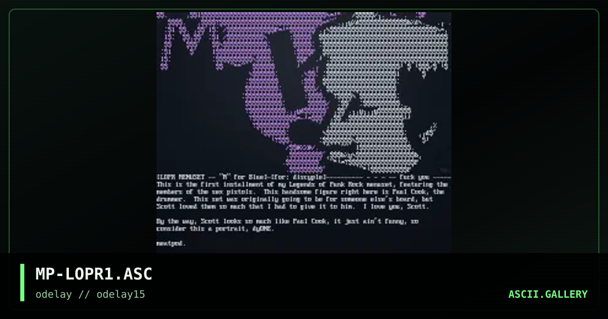 MP-LOPR1.ASC, by meatpod, 1998
