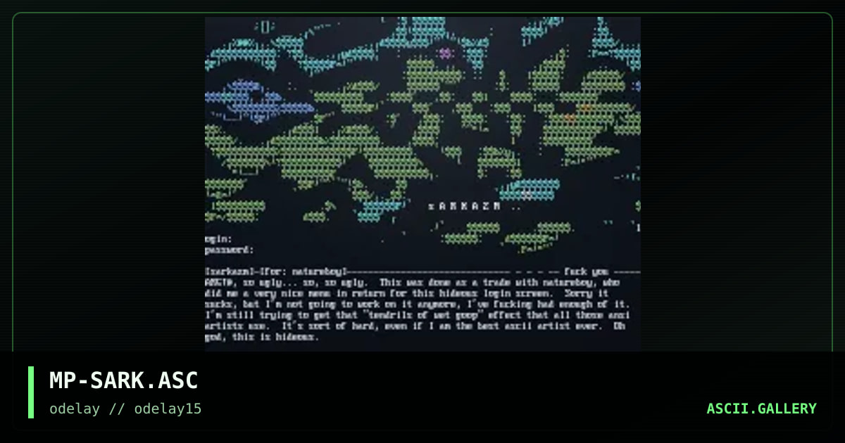 MP-SARK.ASC, by meatpod, 1998