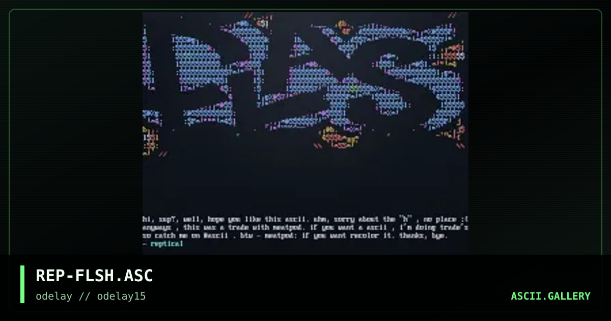 REP-FLSH.ASC, by reptical, 1998