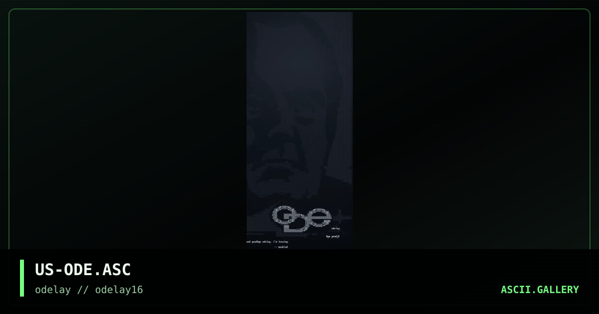 US-ODE.ASC, by mankind, 1998