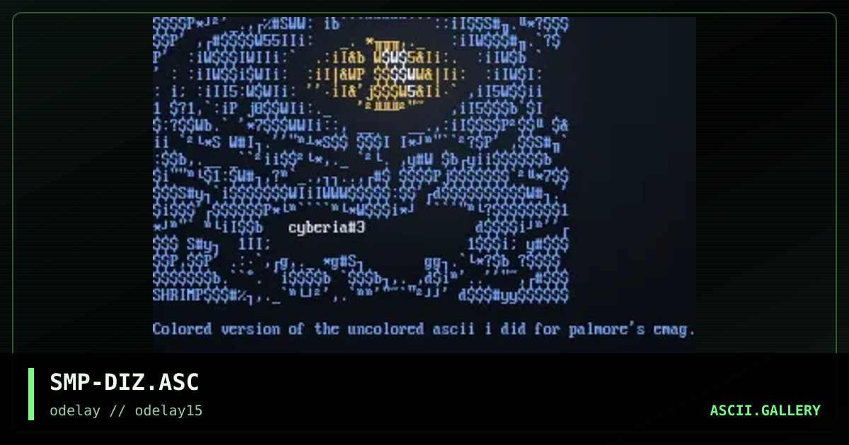 SMP-DIZ.ASC, by shrimp, 1998